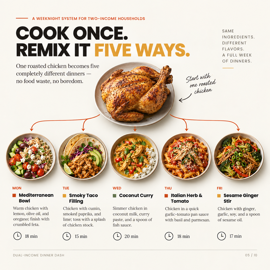 Cook once remix it five ways meal prep system.